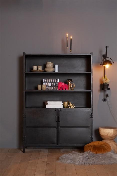 Boekenkast Industrieel - 2drs. 995,- GRATIS BEZORGEN - online bestellen bij Potz Wonen