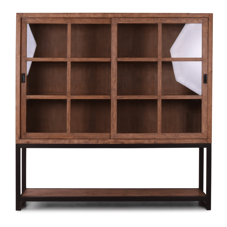 Glaskast Cleo 220*50*220 2drs Gratis Bezorgen - online bestellen bij Potz Wonen