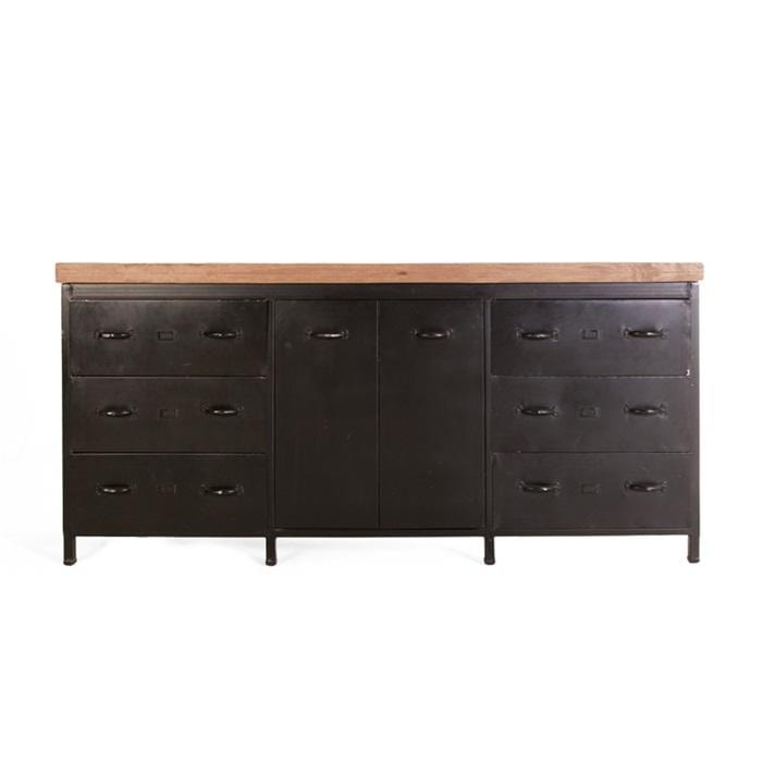 Dressoir Industrieel - 2drs. 6 laden 1195,- GRATIS BEZORGEN - online bestellen bij Potz Wonen