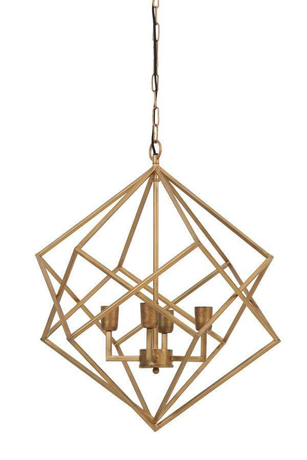Hanglamp 4L Ø61x68 cm DRIZELLA goud