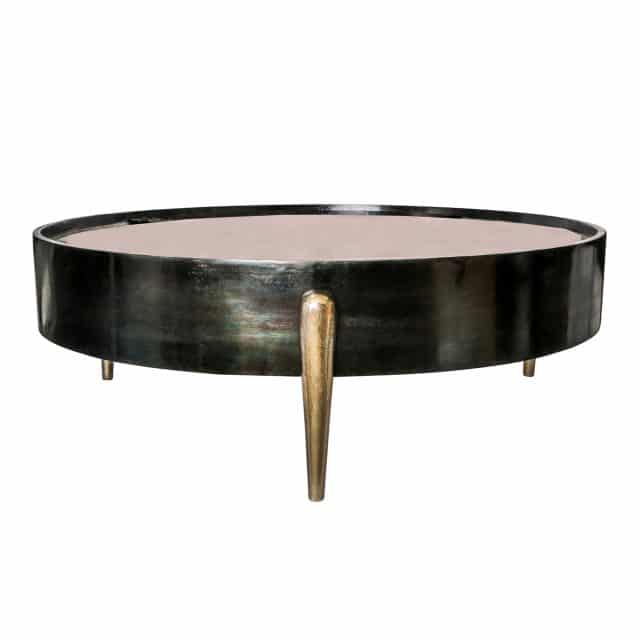Salontafel Rond Mirror Alu 8211 Geoxideerd Zwart