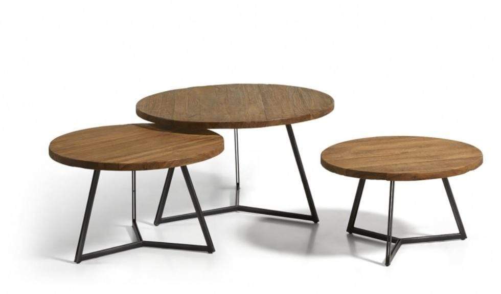 POTZ - WONEN Salontafel Salontafel Set old Teak 359,-  Gratis Bezorgen Snelle Levering !