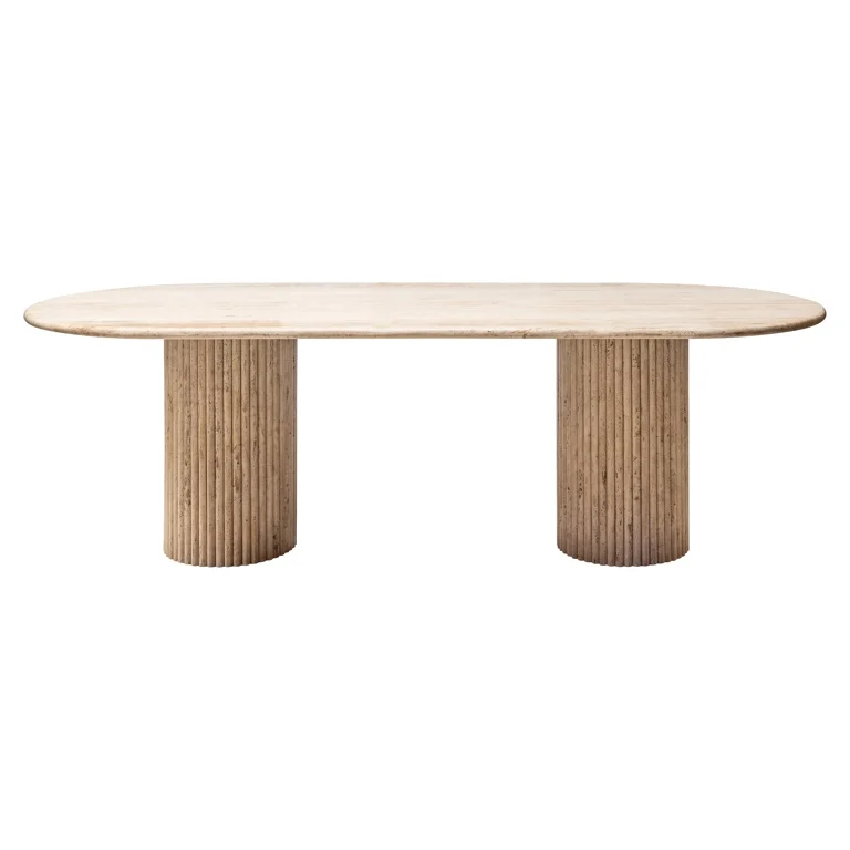 La Cantera Eettafel Ovaal 240 8211 Travertin