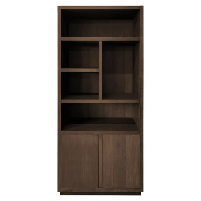 Boekenkast Oakura 2 Deuren Brown