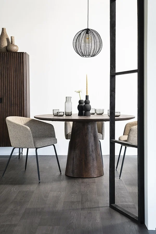 Eettafel Rond Aron 8211 Bruin