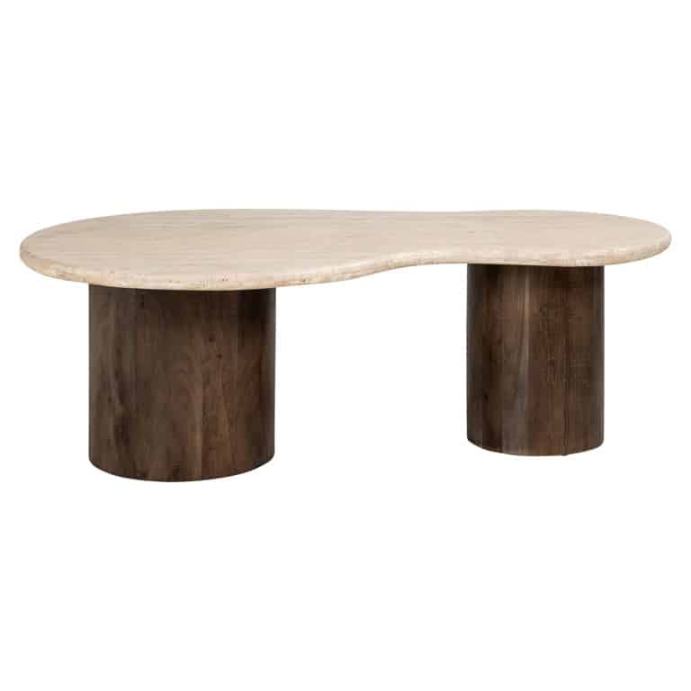 Salontafel Organisch Douglas 8211 Travertin