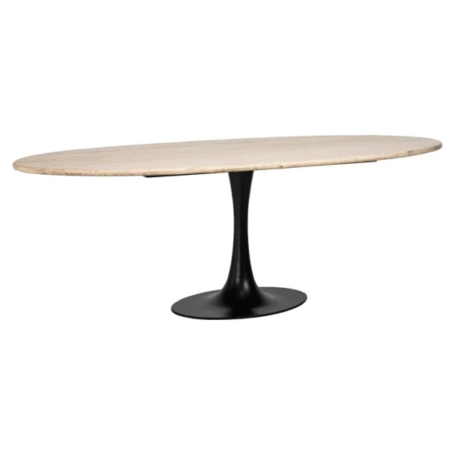 Eettafel Ovaal Hampton 8211 Travertin