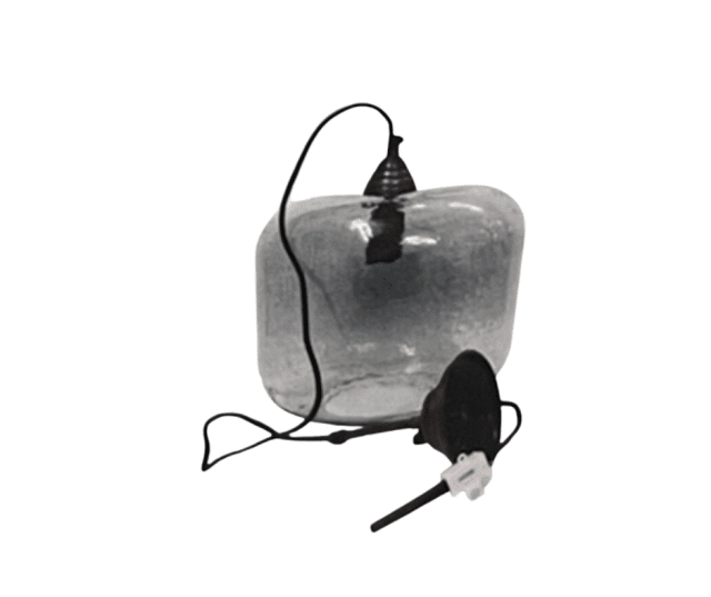 Hanglamp Ptmd 8211 Glas Grijs 8211 28x24cm