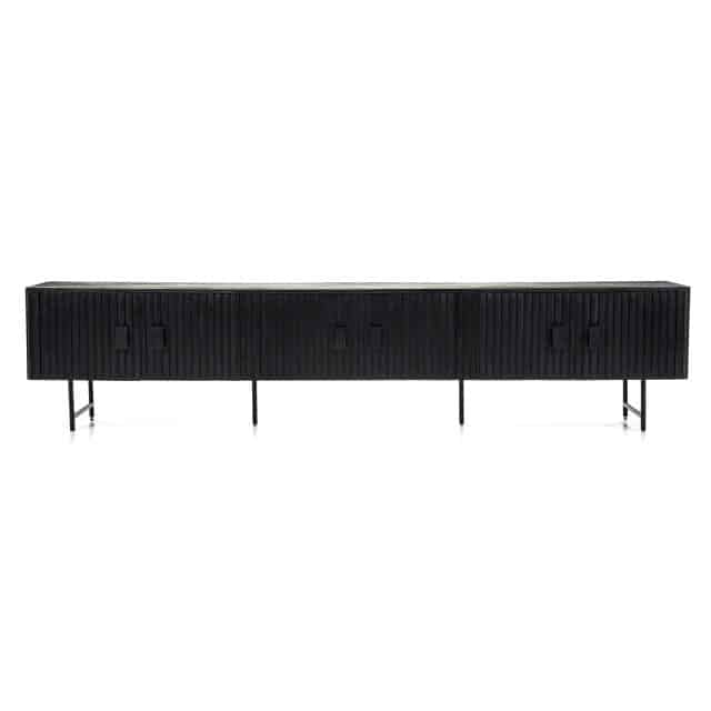 Tv Meubel Remi 6 Drs 8211 Zwart 8211 250 Cm